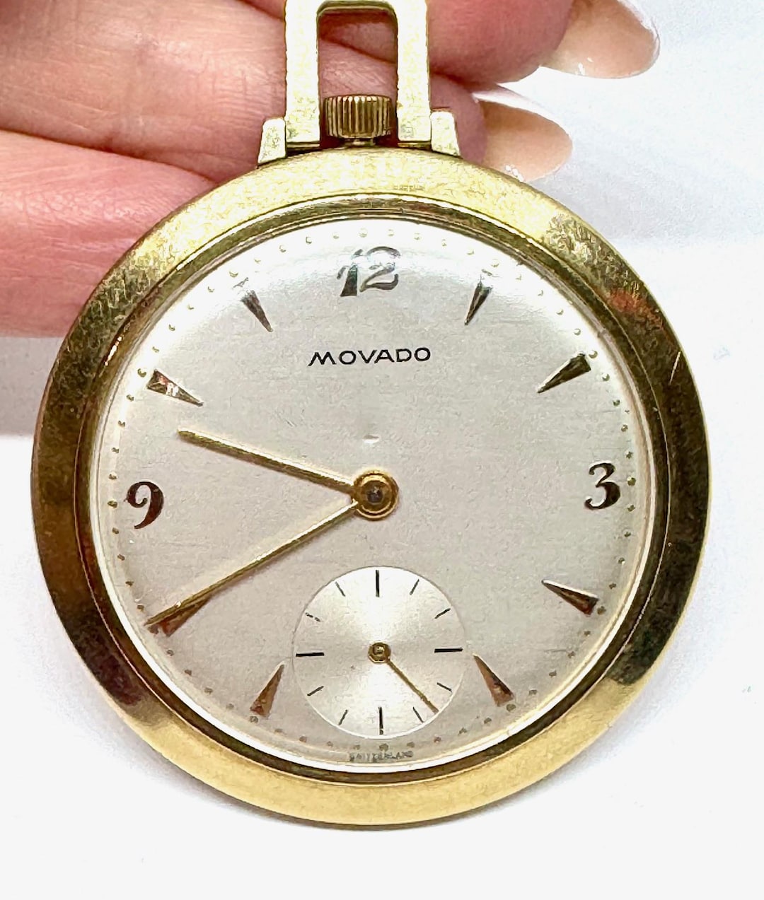 Reloj Saboneta Reloj De Bolsillo Oro 18k Lepine Reloj Movado De
