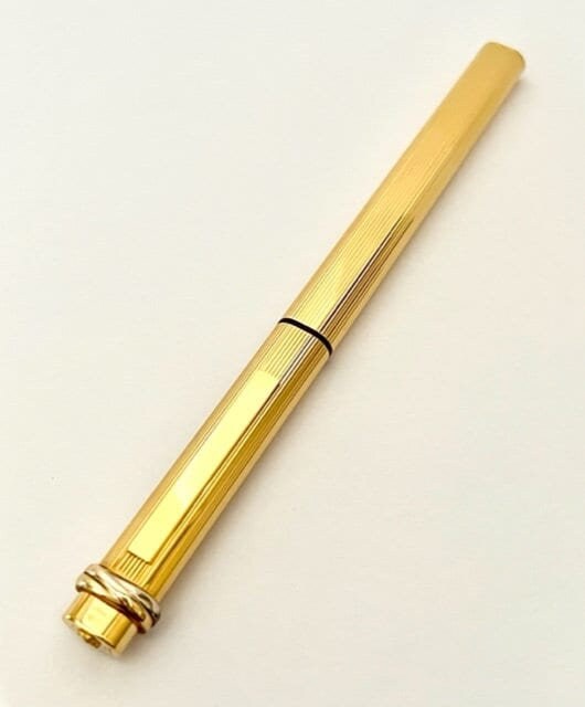 Cartier Paris Gold Plated Must De Cartier Ballpoint Pen in Original Box - Etsy Cartier Paris Gold Plated Must De Cartier Ballpoint Pen in Original Box - Etsy