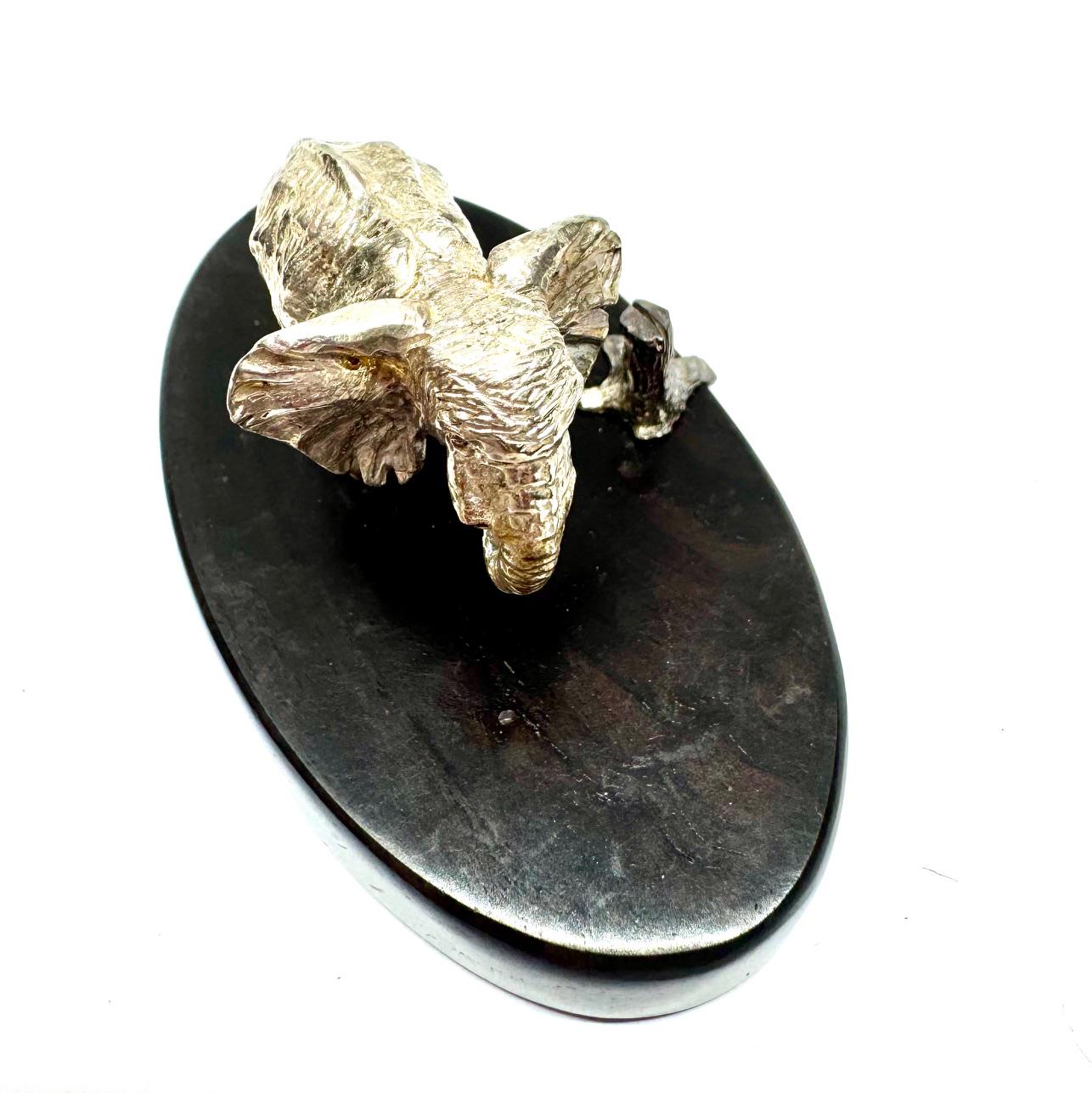Patrick Mavros Sterling Silver African Elephant on African