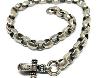Vintage Sterling Silver Leonard Kamhout Necklace – Rare Linked