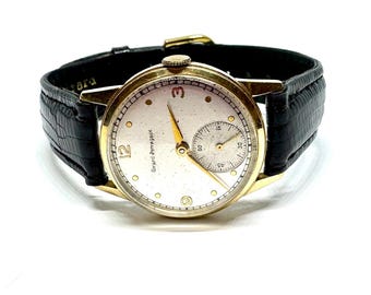 Vintage Girard-Perregaux 14K Gold Manual Wind Watch | 17 Jewels | Swiss Made | c. 1940s-50s