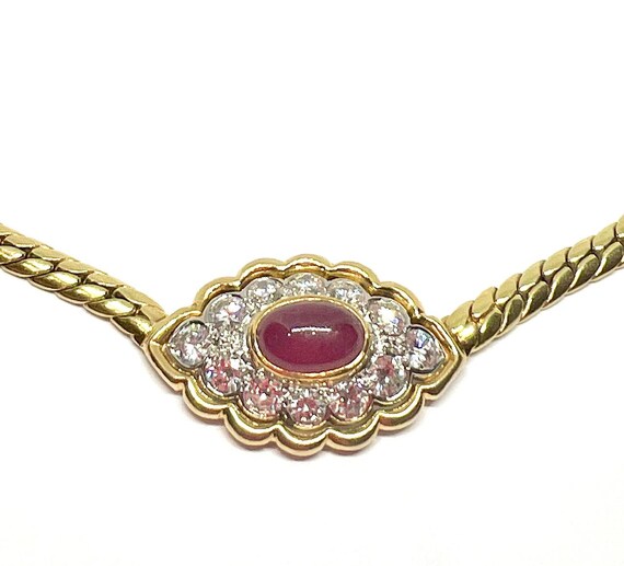 Vintage Van Cleef & Arpels Cabochon  Burmese Ruby… - image 3