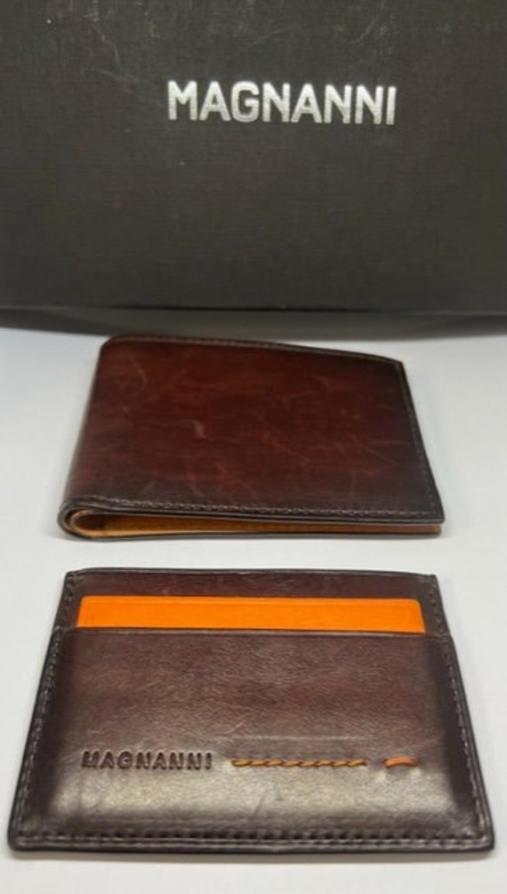 Magnanni Bifold Leather Wallet & Card Case Set - image 3