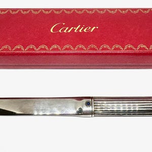 Vintage Cartier Silver Letter Opener – 800 Silver, Made in France, with Box