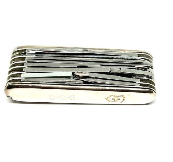 Rare Tiffany & Co. Sterling Silver 18K Gold Swiss Army Knife Rare Tiffany & Co. Sterling Silver 18K Gold Swiss Army Knife