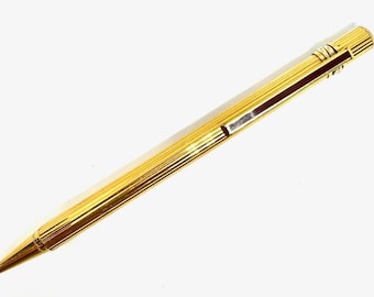 Vintage Cartier Ballpoint Pen 1980s | Gold-plated, Blue Red Ink