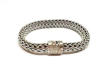 Vintage John Hardy Diamond Icon Classic Chain Bracelet
