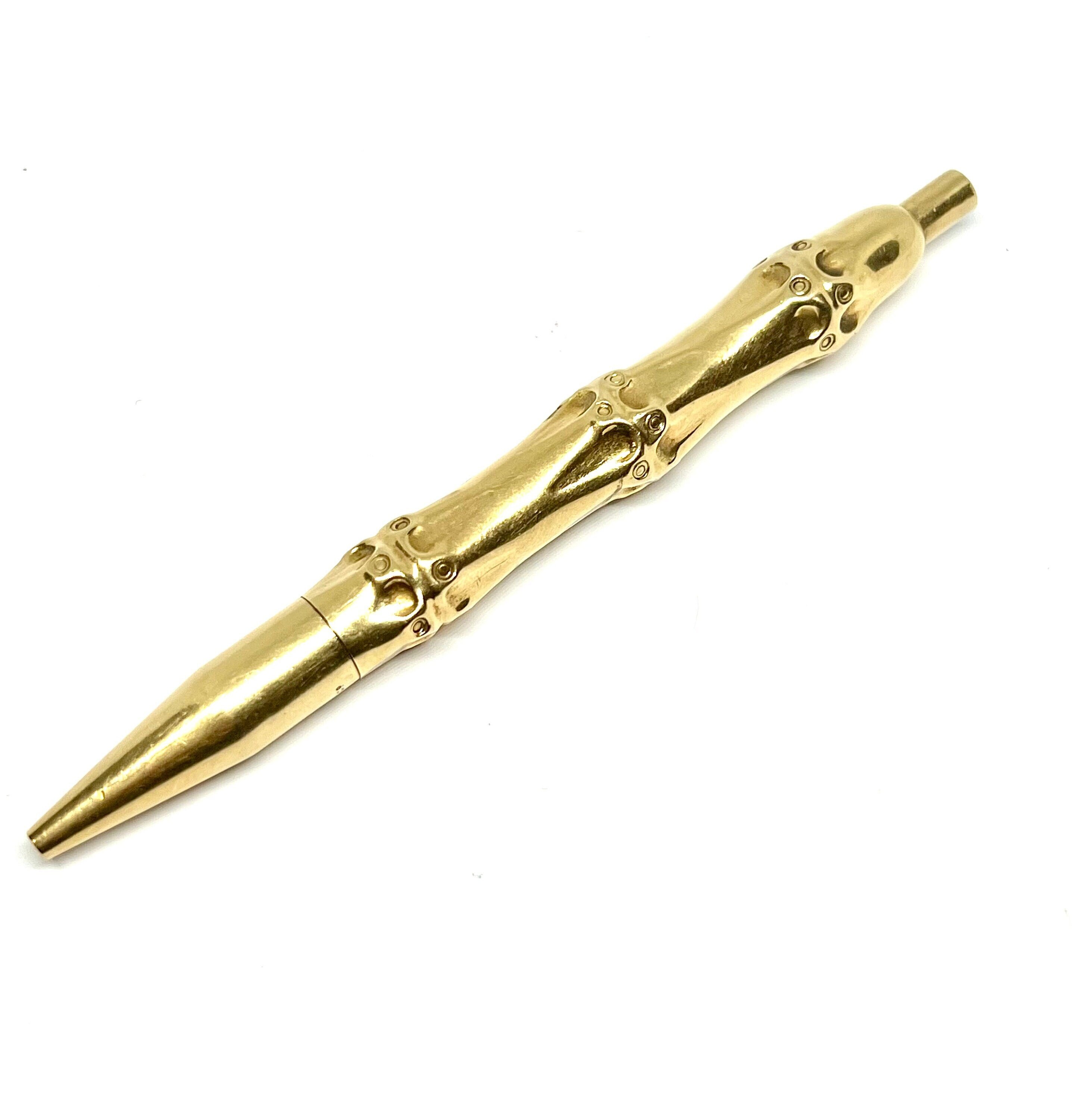 Vintage Tiffany & Co. 14K Yellow Gold Bamboo Pen With Pouch - Etsy