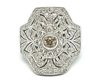 Le Vian White & Chocolate Diamond Ring in 14K White Gold