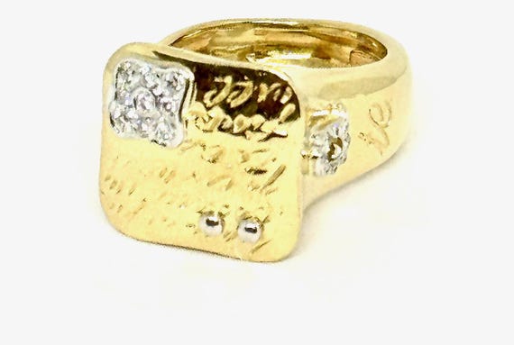 La Nouvelle Bague 18K Gold Diamond Ring
