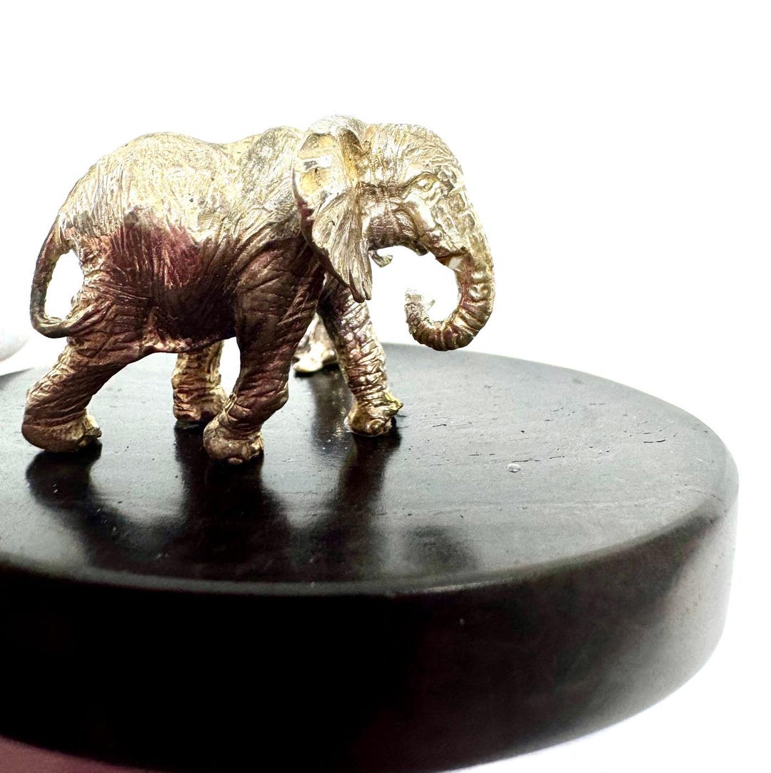 Patrick Mavros Sterling Silver African Elephant on African