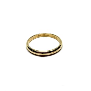 Vintage Cartier 18K Yellow Gold Wedding Band Ring – Size 55