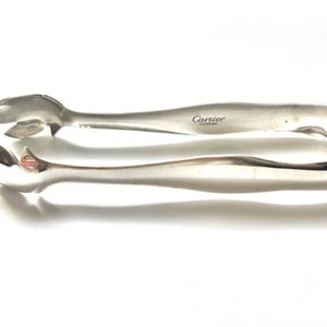 Vintage Cartier Sterling Silver Sugar Tongs – Elegant & Timeless – 54.5g