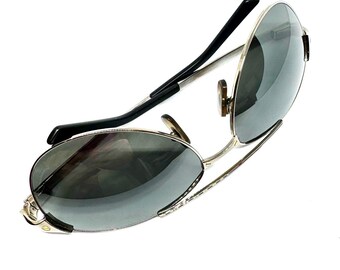 Vintage Cartier Santos-Dumont Aviator Sunglasses – Brushed Silver Tone,  Made in France
