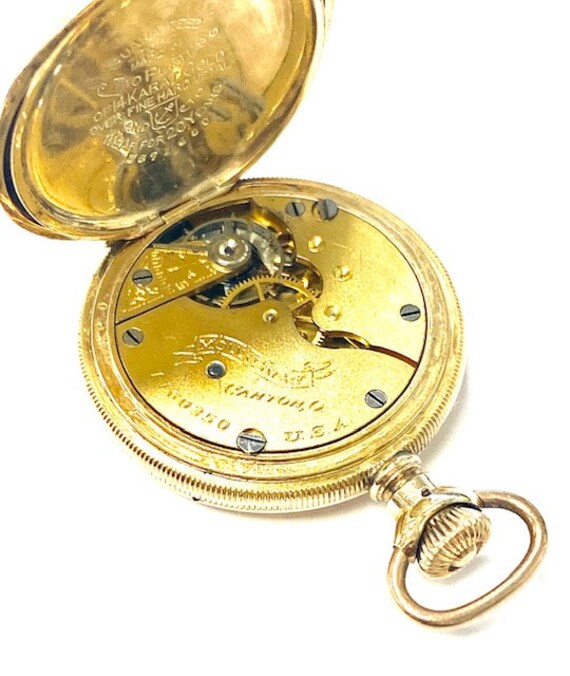 Antique Hampden Watch Co. Pocket Watch 14KT Yellow Gold MOLLY