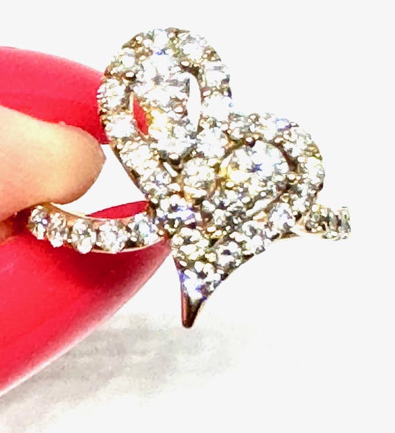 Diamond Heart Ring in 18K Rose Gold- Fine Jewelry Gift
