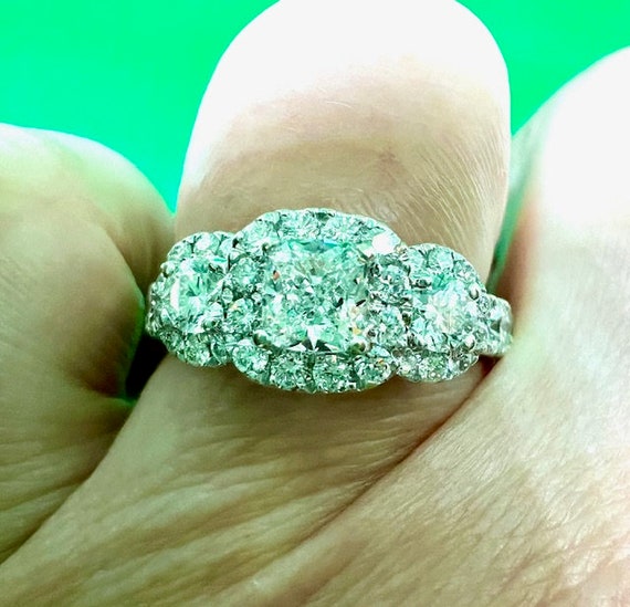 Helzberg Diamonds Diamond Engagement Ring Three Stone 2.00 Tcw 14k