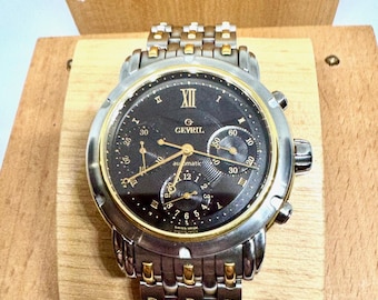 Gevril Swiss Automatic Chronograph — Two-Tone 18K Gold & Stainless Steel