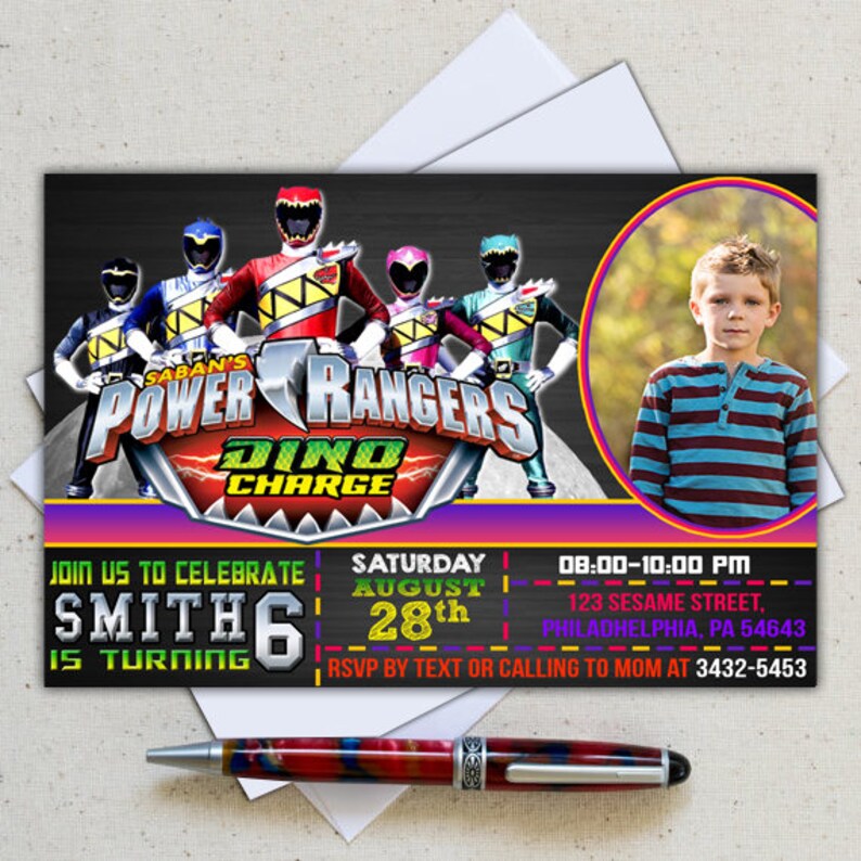 Invito Del Ranger Di Alimentazione Power Ranger Compleanno Invito Power Ranger Power Rangers Power Rangers Compleanno Power Ranger Invita