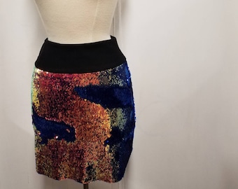 sequin skirt etsy