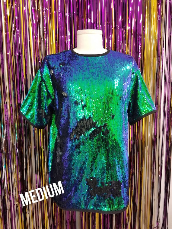 Mermaid Sequin Flip T-shirt Many Colors. Men, Women, Unisex, Reversible,  Halloween,festivals, Mardi Gras, Dancers 