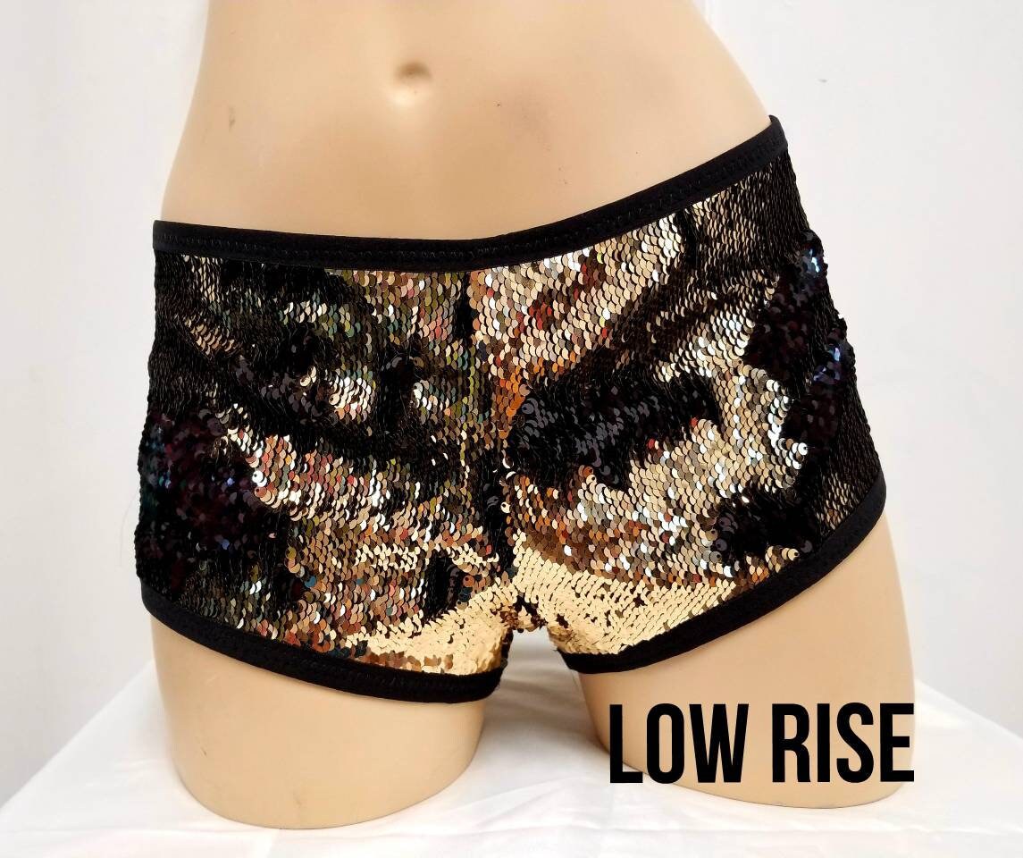 High Waist Mermaid Booty Shorts w/ Ruffles