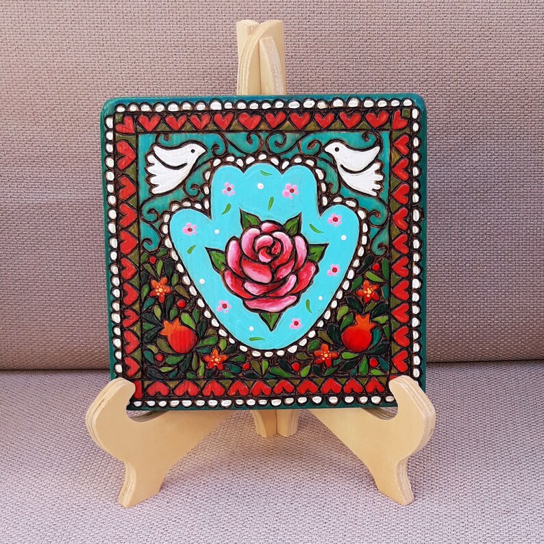 Wooden hamsa Hamsa wall art Hamsa decor Judaica wall art | Etsy