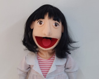 Marionnette faite à la main personnalisée par votre conception ou photo, marionnette ventriloque professionnelle