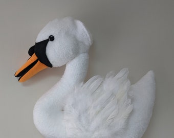 Swan Custom Handmade Puppet by your design or photo, Professional Ventriloquist Puppet