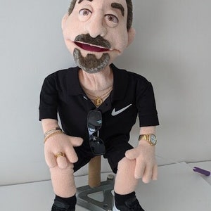 Marionnette faite main personnalisée selon votre modèle ou photo, marionnette ventriloque professionnelle