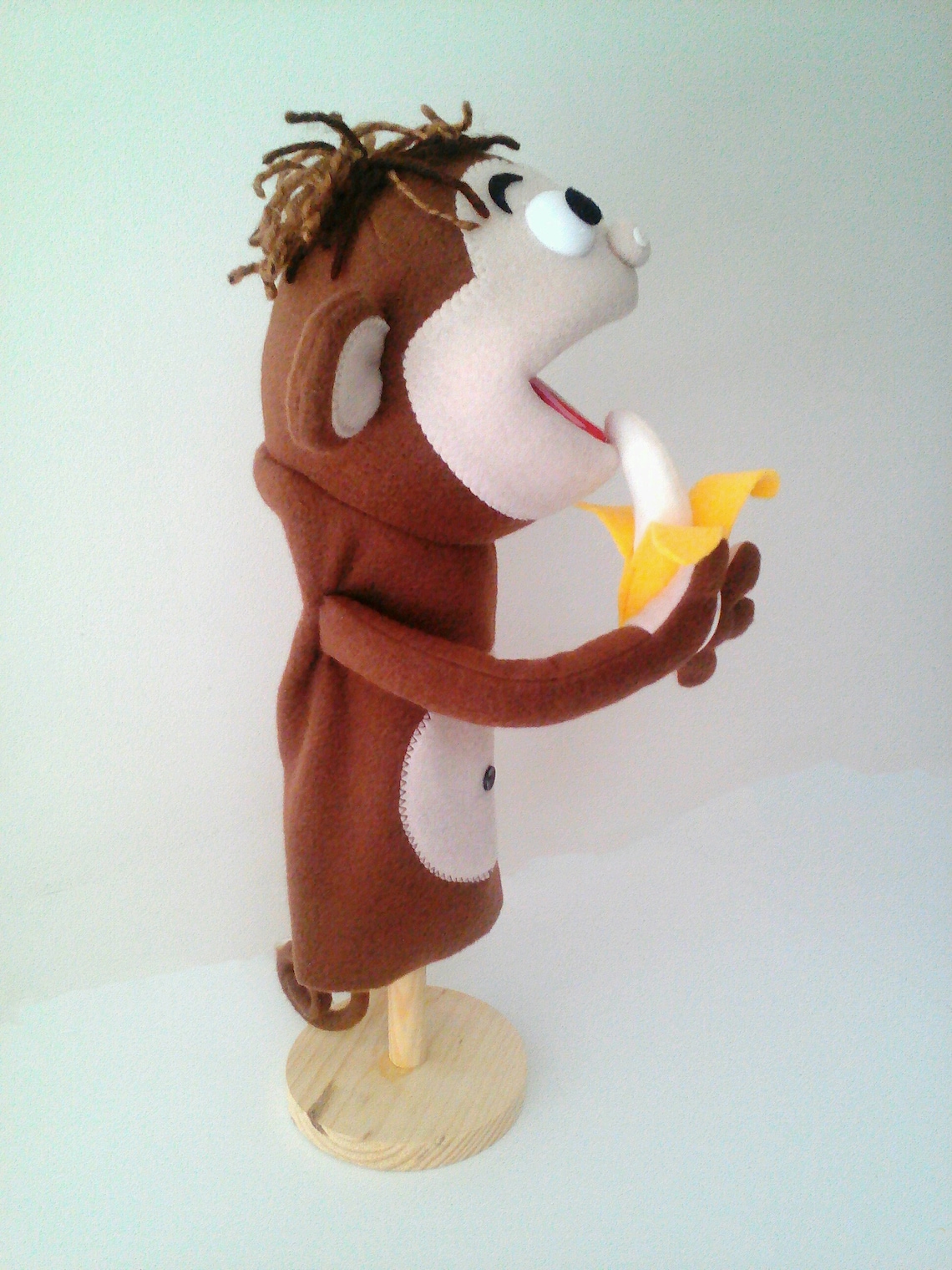 Monkey Ventriloquist Small Puppet Funny Half Body Puppet Etsy