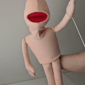 Full Body Puppet waaraan u functies toevoegt, professionele stijl Hand Rod BLANK Puppet, Buikspreker Puppet afbeelding 5