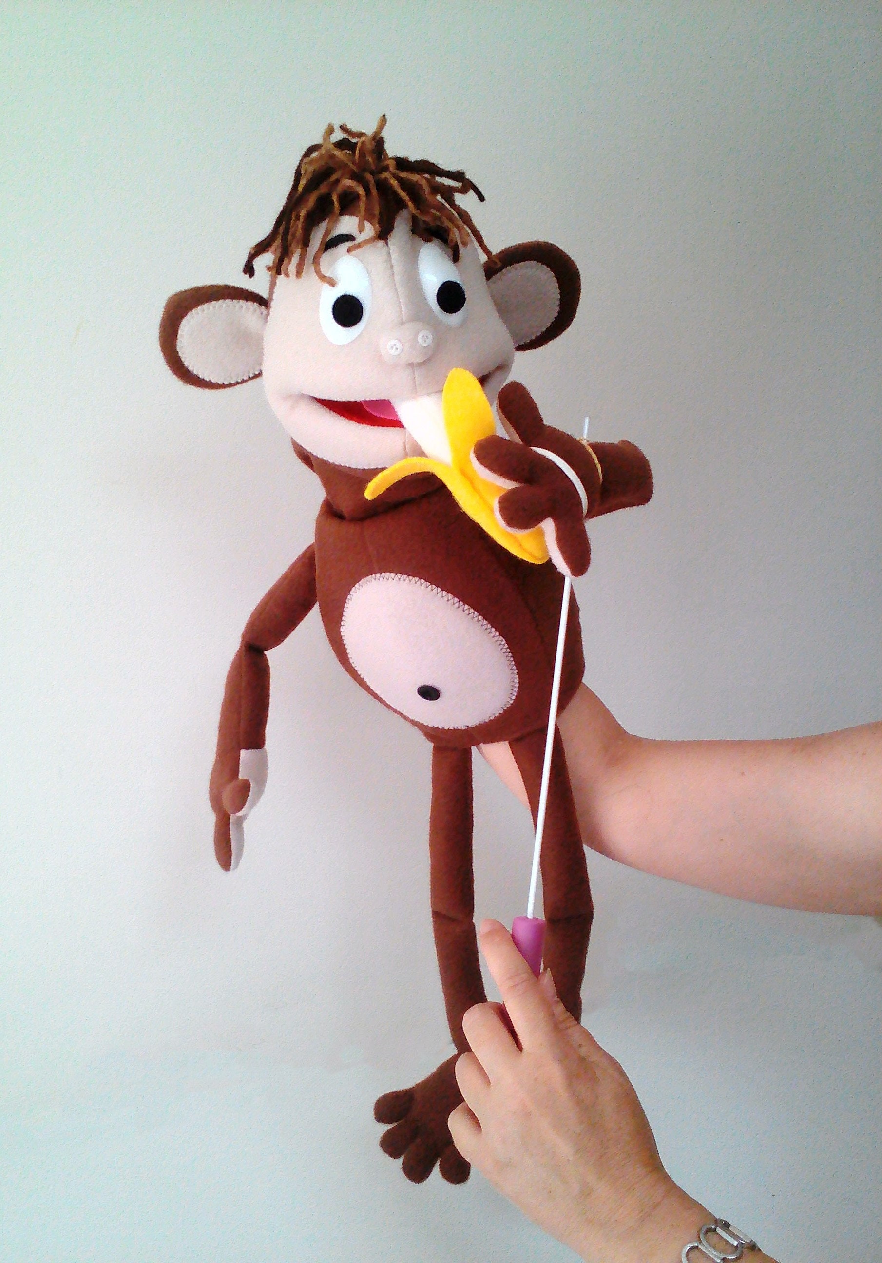 Monkey Ventriloquist Puppet Funny Full Body Puppet Etsy