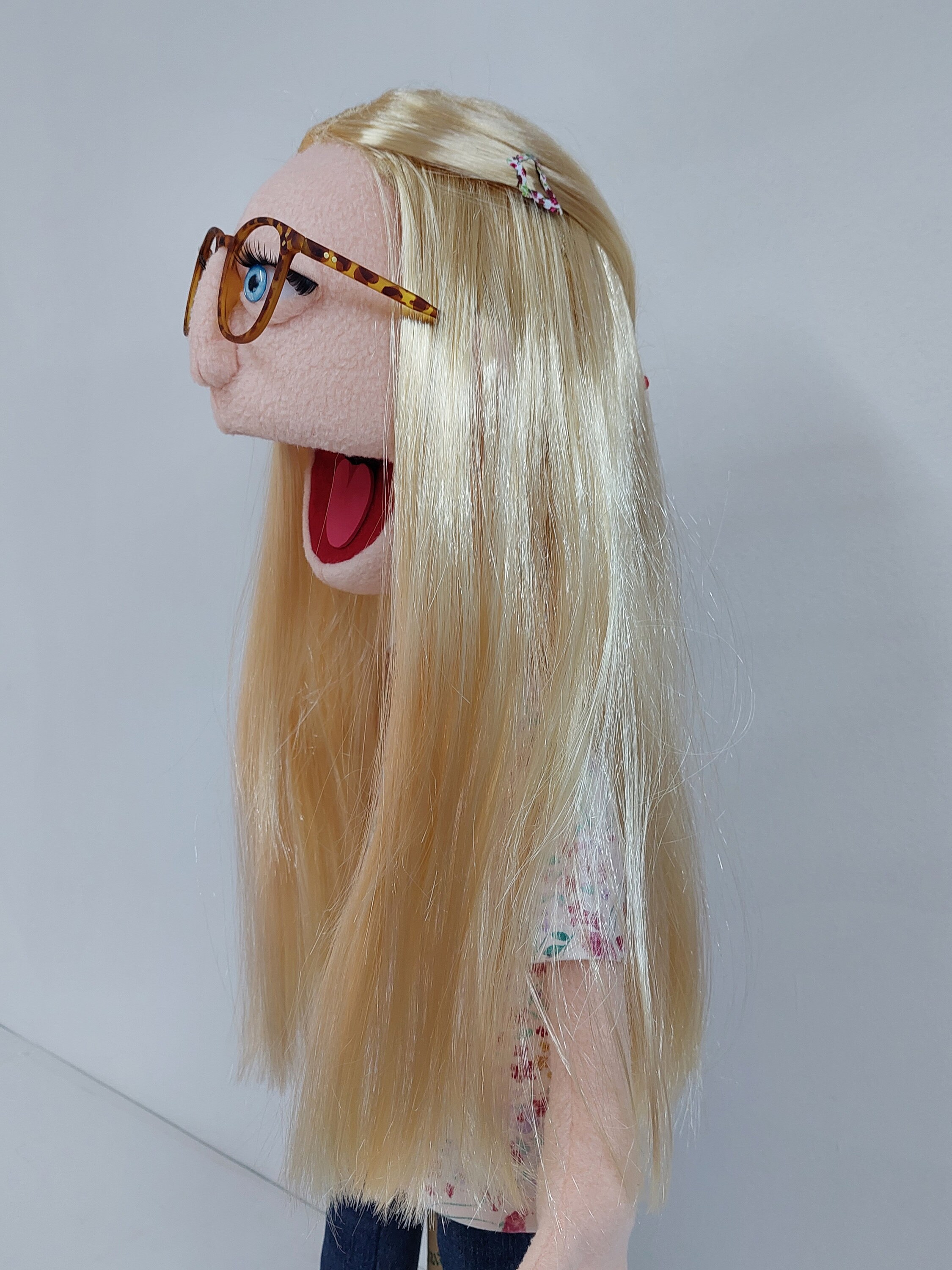 Custom Handmade Girl Puppet by Your Design or Photo 