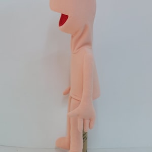 Full Body Puppet waaraan u functies toevoegt, professionele stijl Hand Rod BLANK Puppet, Buikspreker Puppet afbeelding 3