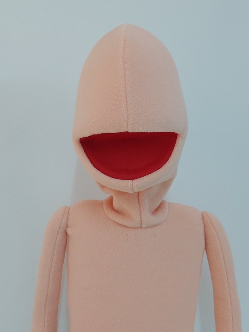 Full Body Puppet waaraan u functies toevoegt, professionele stijl Hand Rod BLANK Puppet, Buikspreker Puppet afbeelding 2