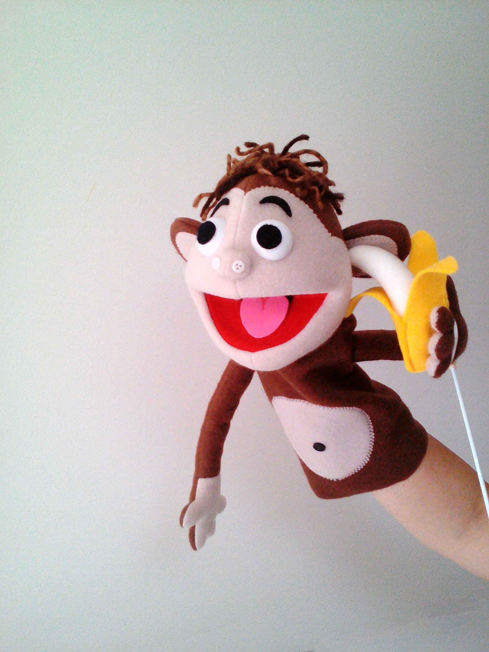 Monkey Ventriloquist Small Puppet Funny Half Body Puppet Etsy