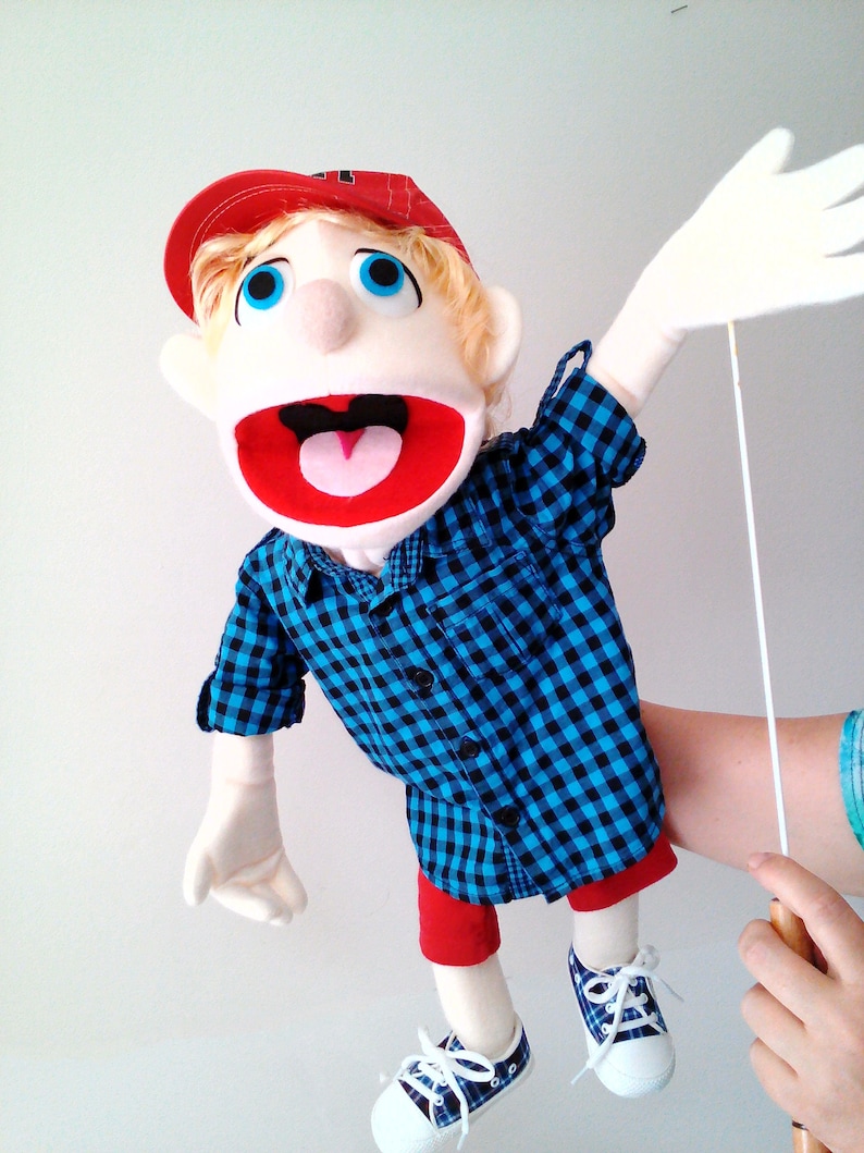 Professional Ventriloquist Puppet Funny Boy Puppet Custom Etsy