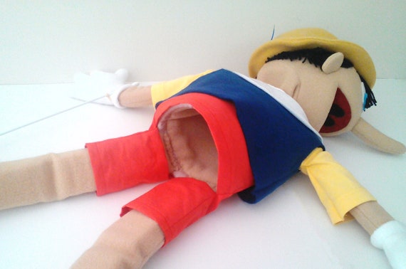 Marionnette ventriloque de dessin animé de Pinocchio, marionnette drôle,  marionnette professionnelle de tige de main de modèle -  France