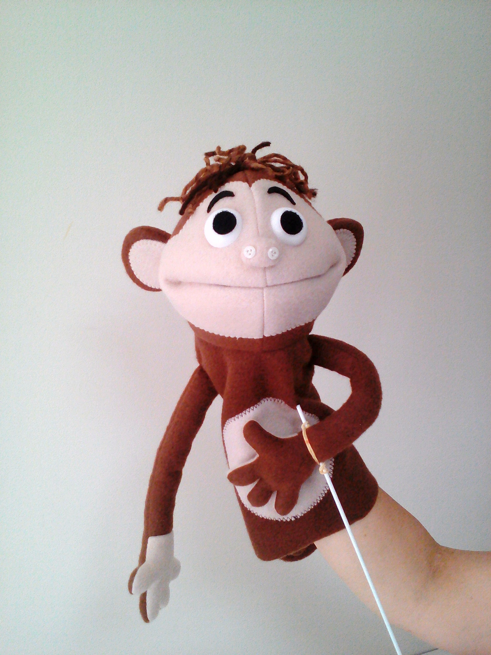 Monkey Ventriloquist Small Puppet Funny Half Body Puppet Etsy