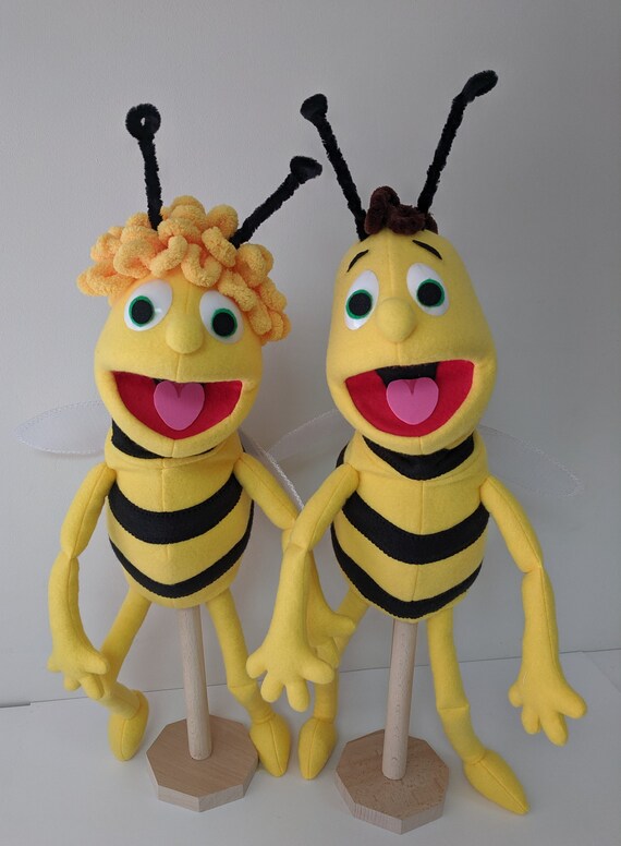 Maya The Bee Ventriloquist Puppet, Drôle de marionnette, Marionnette à tige  à main de style professionnel -  France