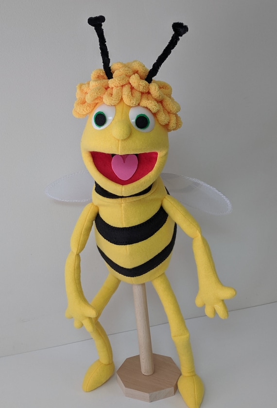 Maya The Bee Ventriloquist Puppet, Drôle de marionnette, Marionnette à tige  à main de style professionnel -  France
