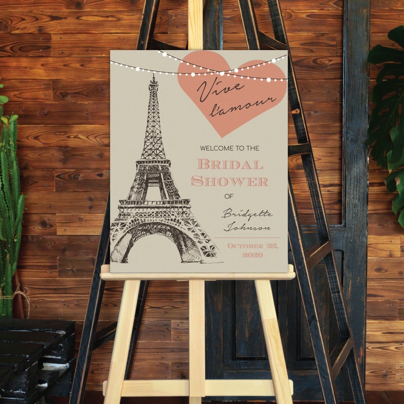 EDITABLE Paris Bridal Shower Invitation Parisian Bridal Invite Paris Shower Invitation Eiffel Tower Invitation Vintage French Theme Template image 8