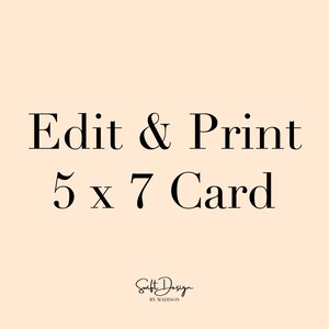 Bearbeiten und Drucken 5 x 7 Card Designer Bearbeiten