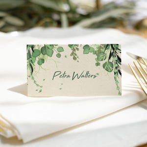 Editable Peter Pan Baby Shower Place Card Neverland Food Tent Woodland Baby Shower Decor Storybook Birthday Tent Name Card Template PPPR1