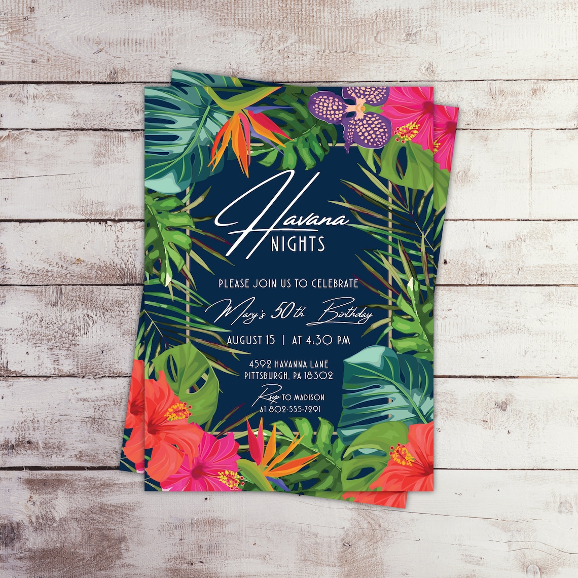 Havana Nights Invitation Template Free