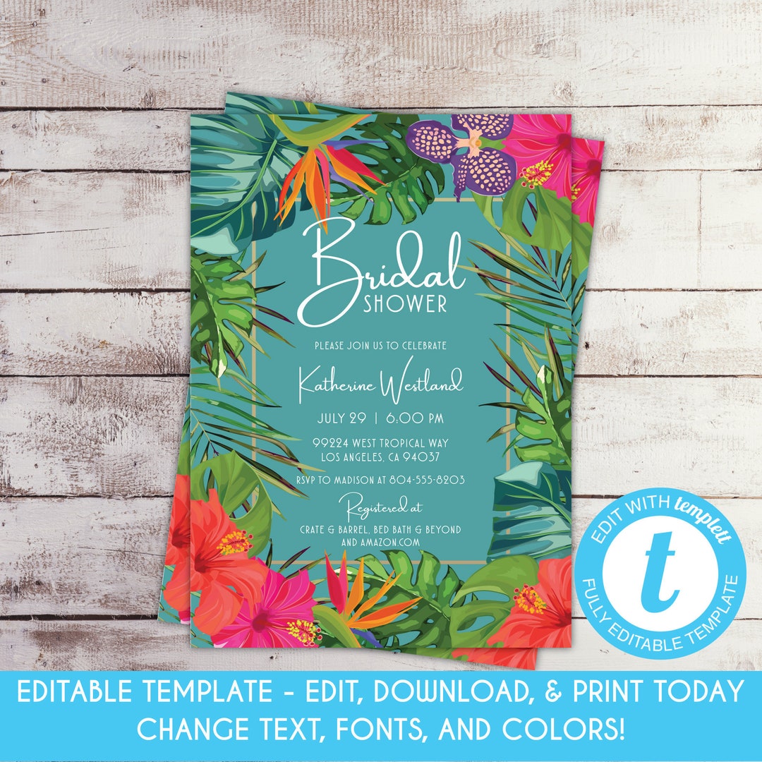 editable-floral-tropical-bridal-shower-invitation-summer-etsy