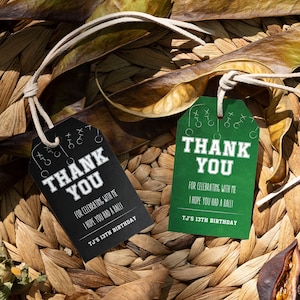 Editable Football Party Favor Tag Football Favor Tag Football Thank You Tag Football Birthday Party Decor Sports Party Favor Tag Template