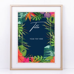 Editable Havana Nights Sign 8x10 Havana Nights Adult Birthday Decor Retirement Party Tropical Birthday Decor Tropical Party Decor Template