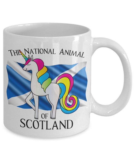 UNICORNIOS El Animal Nacional Oficial De Escocia Taza de café - Etsy España